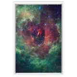 NGC 2237 (Unicorn's Rose) Wall Art including Frame - darkmatterprints -