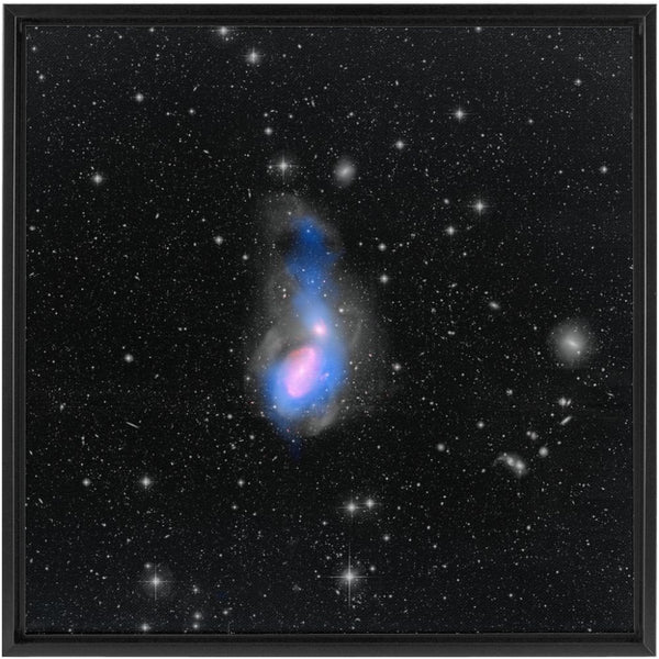 NGC 3226 and NGC 3227 Wall Art including Frame - darkmatterprints -