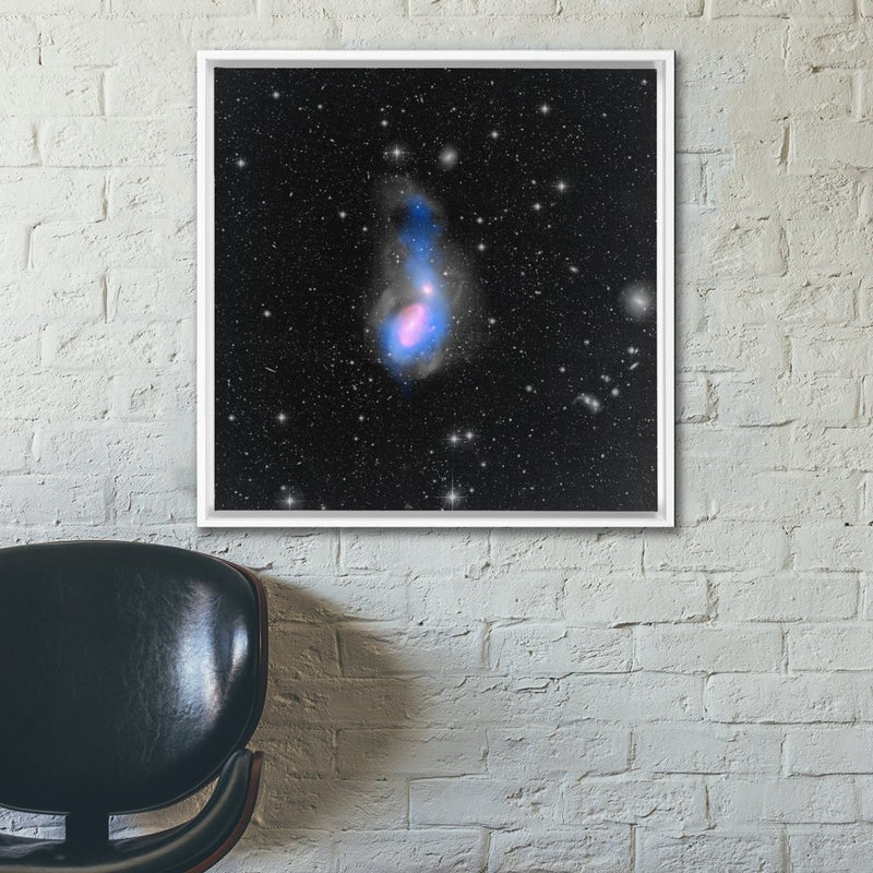 NGC 3226 and NGC 3227 Wall Art including Frame - darkmatterprints -