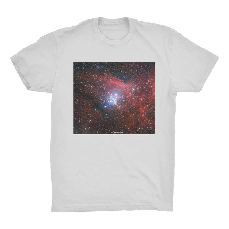 NGC 3293 | Milky Way Men's Organic Cotton T-Shirt - darkmatterprints - Apparel