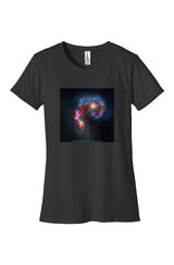 NGC 4038 & 4039 (Antennae Galaxies) | Corvus Constellation Women's Organic Cotton T-Shirt - darkmatterprints - tshirts