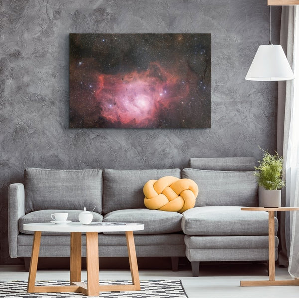 NGC 6523 | Lagoon Nebula Wall Art - darkmatterprints - Canvas Wall Art 2