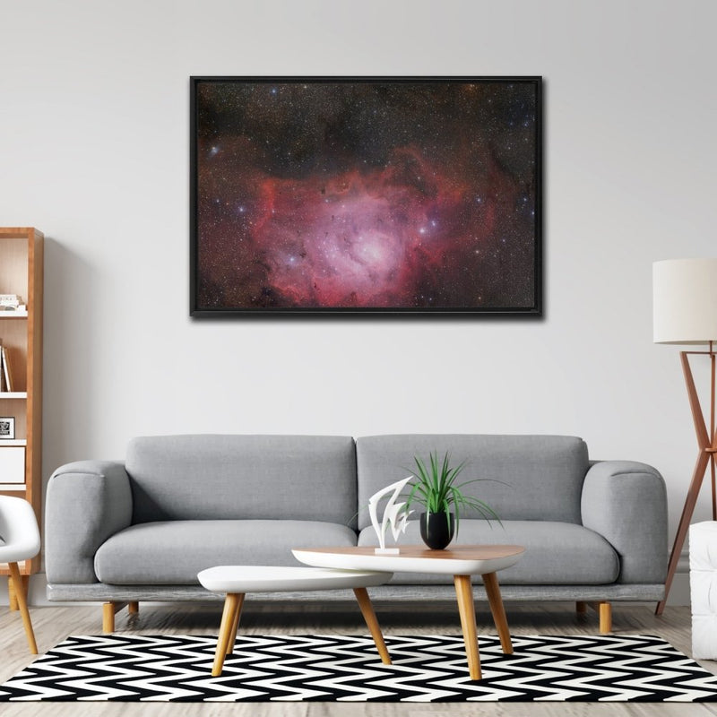 NGC 6523 | Lagoon Nebula Wall Art including Frame - darkmatterprints -