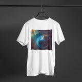 NGC 7635 (Bubble Nebula) | Cassiopeia Constellation Men's Organic Cotton T-Shirt - darkmatterprints - Apparel