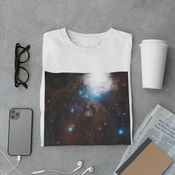 Orion Nebula Messier 42 Men's Organic Cotton T-Shirt - darkmatterprints - Apparel