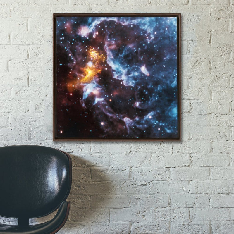 Pareidolia in the Cosmic Clouds Wall Art including Frame - darkmatterprints -