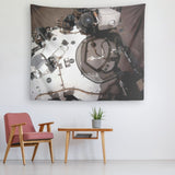 Perseverance Rover Deck Tapestry - darkmatterprints - Tapestries