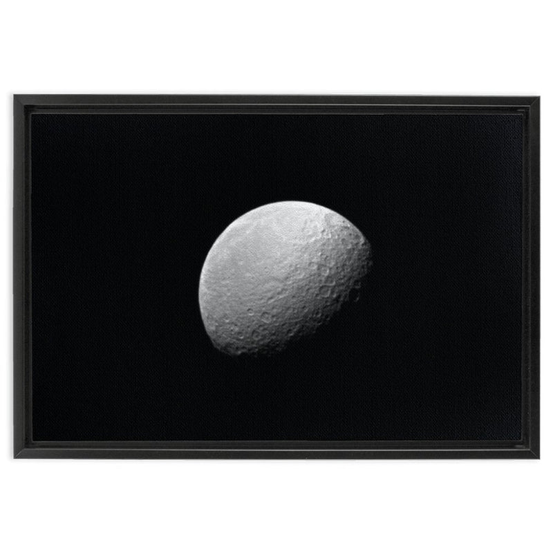 Rhea | Saturn's Second Largest Moon Wall Art including Frame - darkmatterprints -