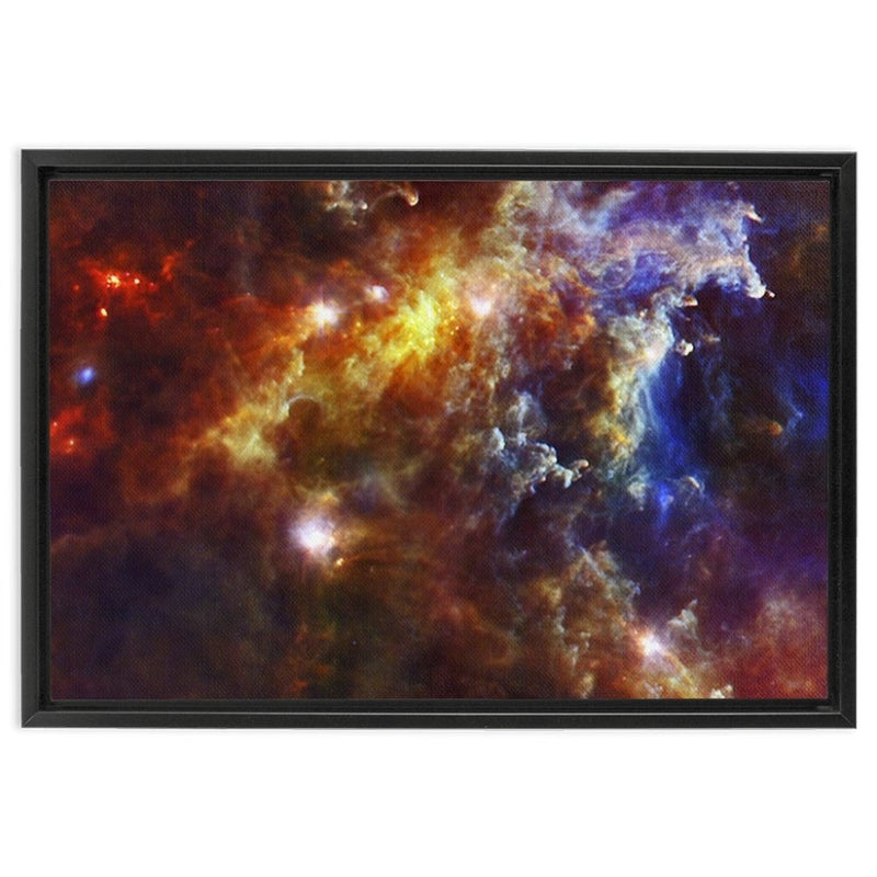 Rosette Nebula Gives Birth to Stars Wall Art including Frame - darkmatterprints -