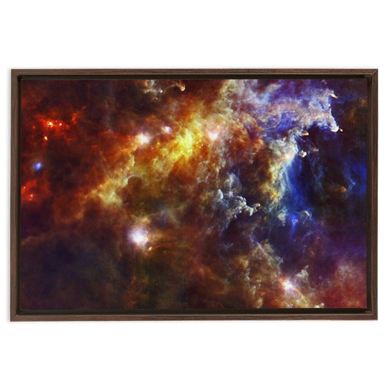 Rosette Nebula Gives Birth to Stars Wall Art including Frame - darkmatterprints -