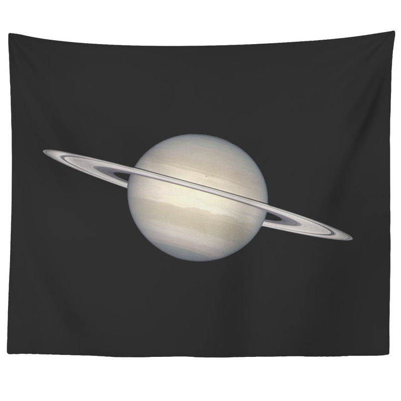 Saturn In Natural Colours Tapestry - darkmatterprints - Tapestries