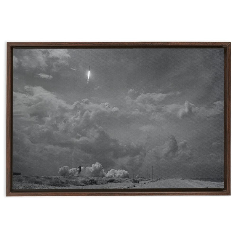 SpaceX Demo 2 Mission Launches into History Wall Art including Frame - darkmatterprints -