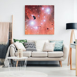 Spectacular Stellar Nursery IC 2944 Wall Art - darkmatterprints - Canvas Wall Art 2