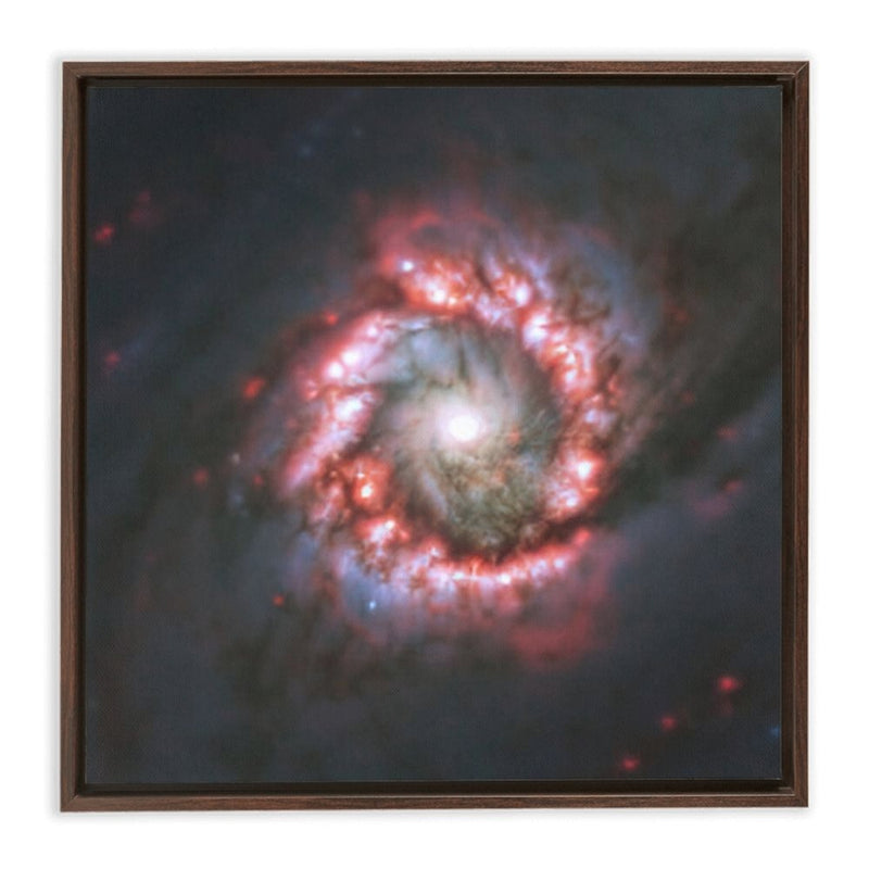 Spiral Galaxy NGC 1097 Wall Art including Frame - darkmatterprints -