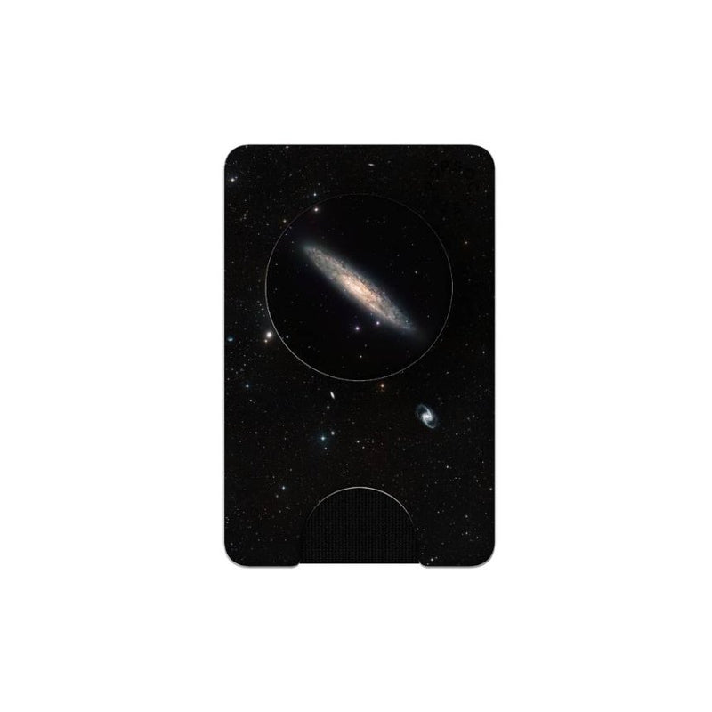 Spiral galaxy NGC 253 PopWallet+ - darkmatterprints - PopSocket