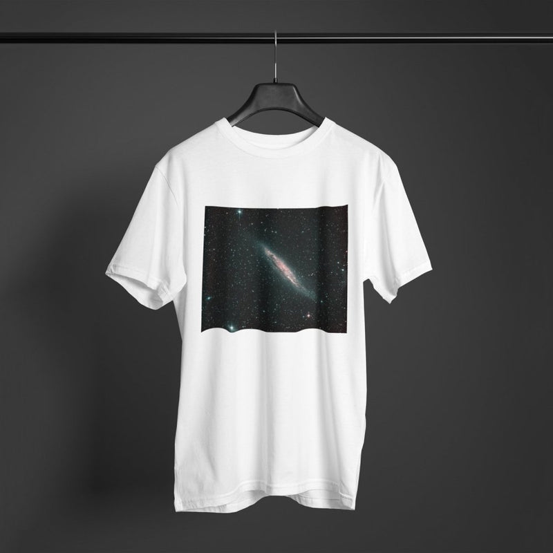 Spiral Galaxy NGC 4945 Men's Organic Cotton T-Shirt - darkmatterprints - Apparel