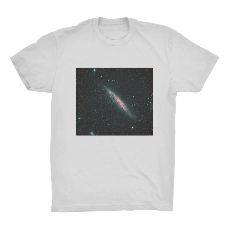 Spiral Galaxy NGC 4945 Men's Organic Cotton T-Shirt - darkmatterprints - Apparel