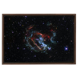 Supernova Remnant 1E 0102.2-7219 Framed Canvas Wraps - darkmatterprints -