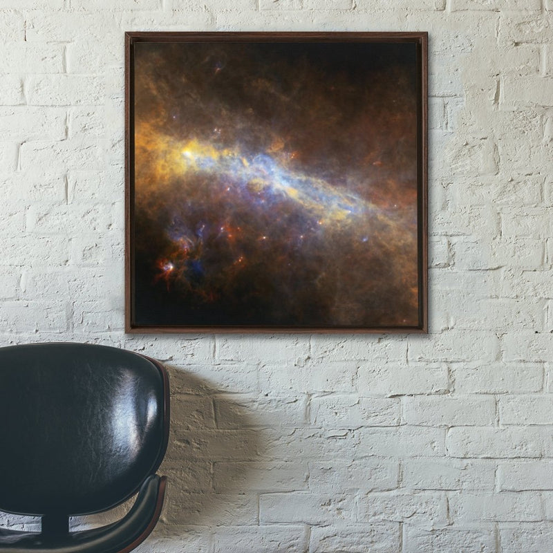 The Case of the Warped Galactic Ring Wall Art including Frame - darkmatterprints -