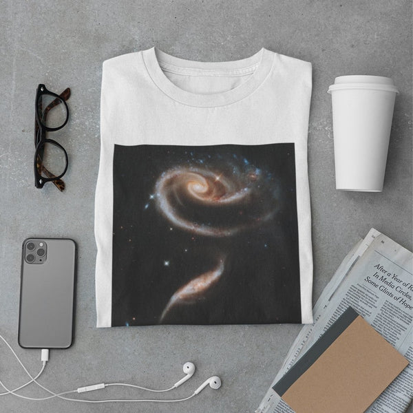 The Galactic Rose Men's Organic Cotton T-Shirt - darkmatterprints - Apparel