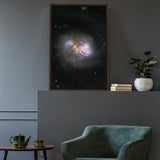 The Interacting Galaxy Pair IC 1623 Wall Art including Frame - darkmatterprints -