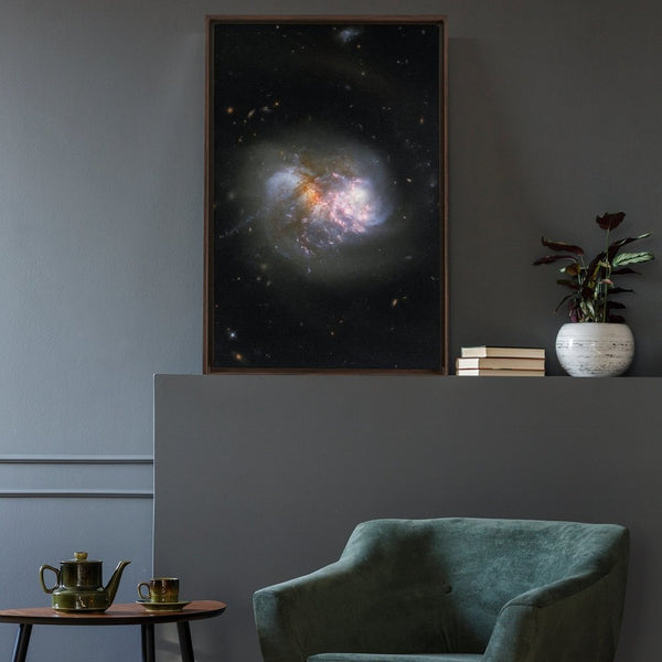 The Interacting Galaxy Pair IC 1623 Wall Art including Frame - darkmatterprints -