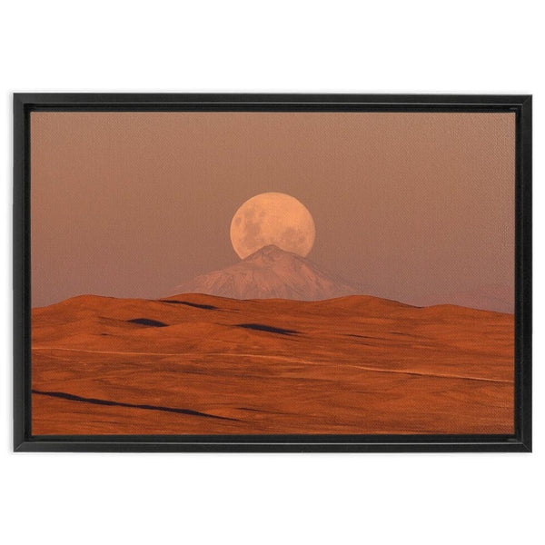 The Moon Behind the Mountain Wall Art Including Frame - darkmatterprints -