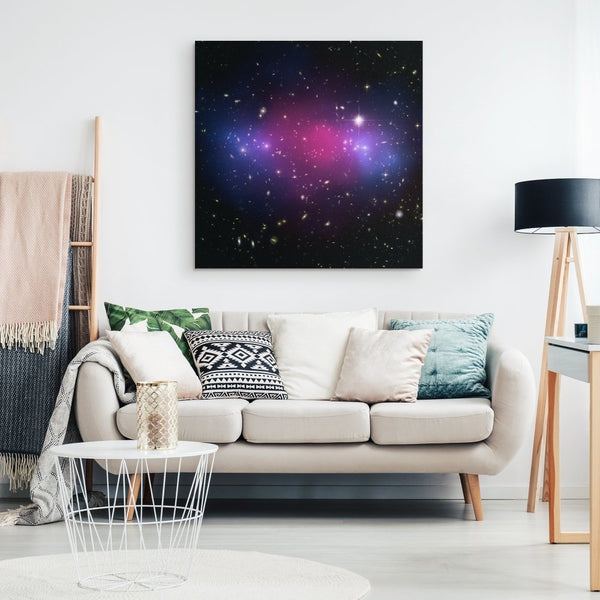 The Powerful Collision of Clusters Wall Art - darkmatterprints - Canvas Wall Art 2