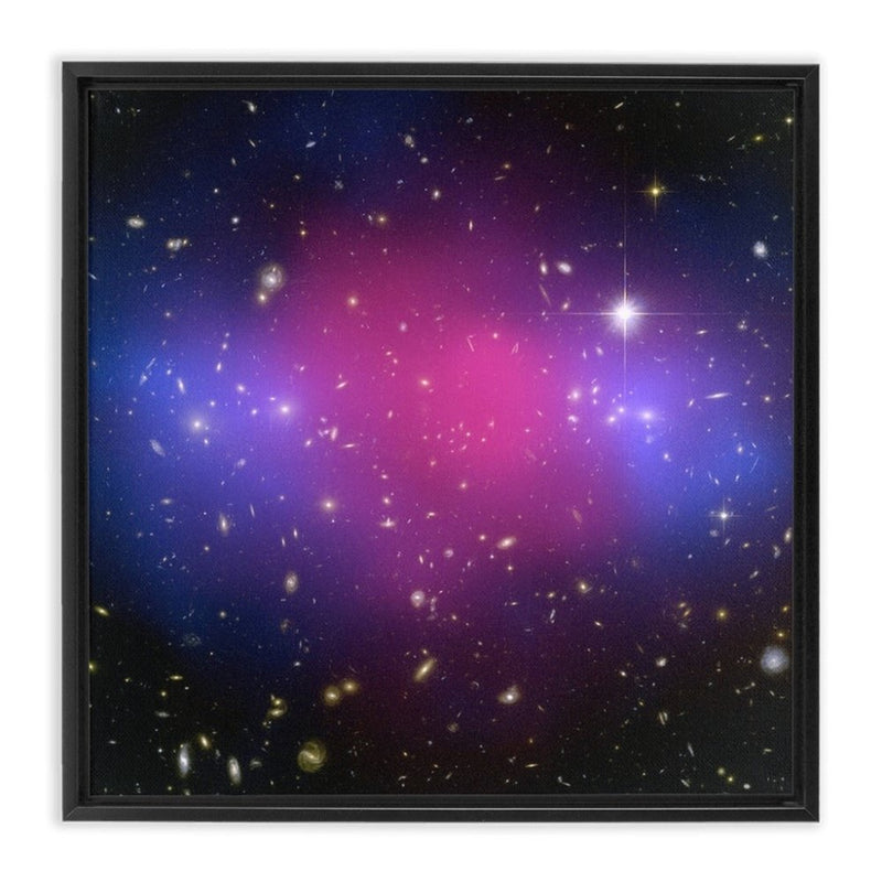 The Powerful Collision of Clusters Wall Art including Frame - darkmatterprints -