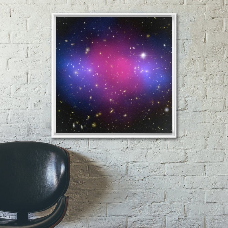 The Powerful Collision of Clusters Wall Art including Frame - darkmatterprints -