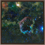 The Supernova Remnant IC 443 Wall Art including Frame - darkmatterprints -