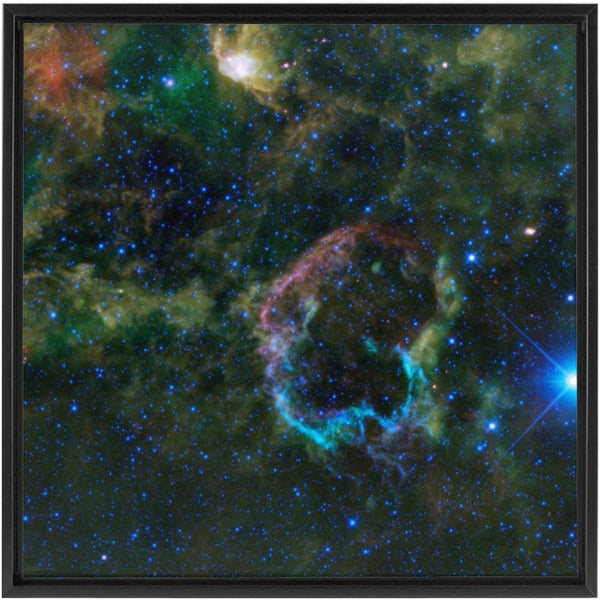 The Supernova Remnant IC 443 Wall Art including Frame - darkmatterprints -