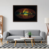 The Whole Universe in One Picture Wall Art including Frame - darkmatterprints -