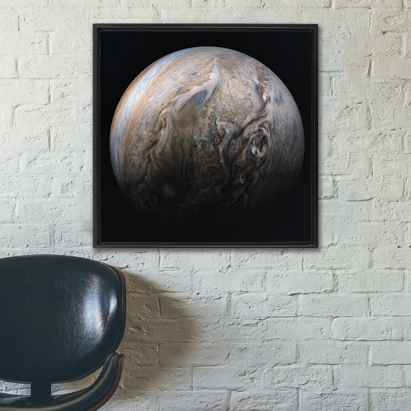 Tumultuous Clouds of Jupiter Wall Art including Frame - darkmatterprints -