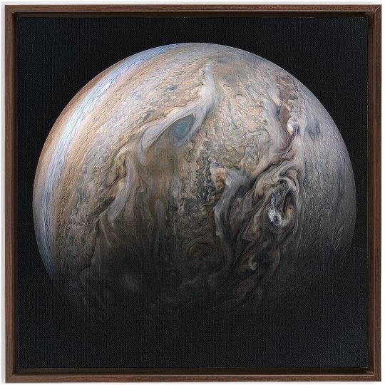 Tumultuous Clouds of Jupiter Wall Art including Frame - darkmatterprints -