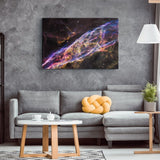 Veil Nebula Supernova Remnant Wall Art - darkmatterprints - Canvas Wall Art 2