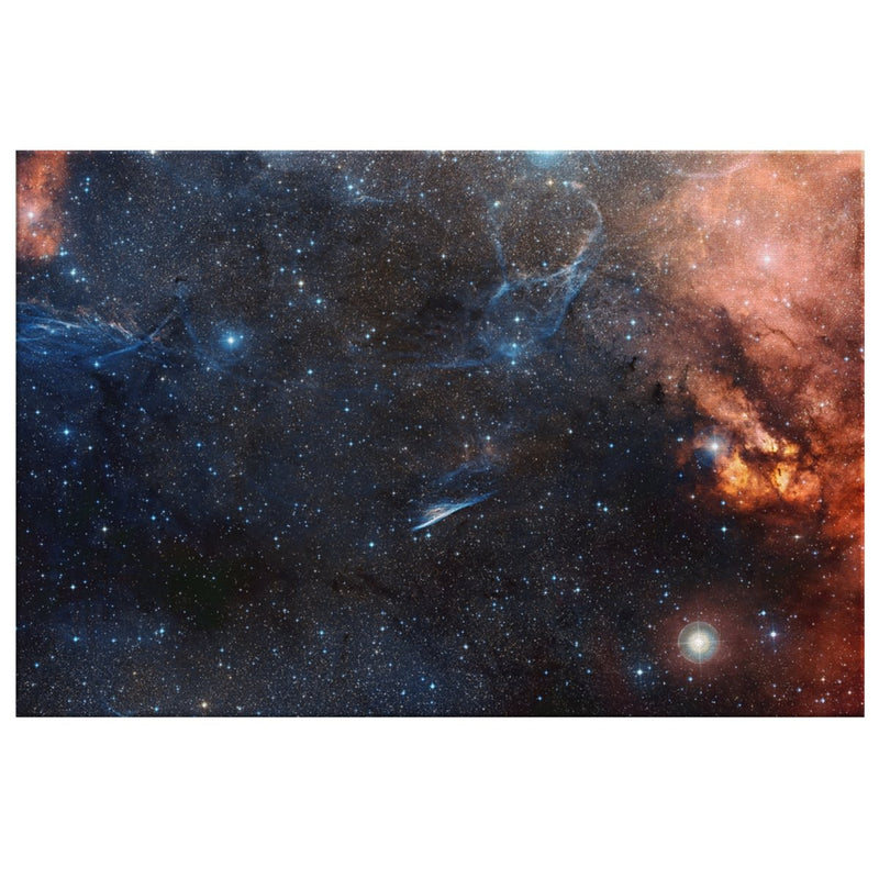 Wide-field View of NGC 2736 (Pencil Nebula) in Vela Constellation Wall Art - darkmatterprints - Canvas Wall Art 2