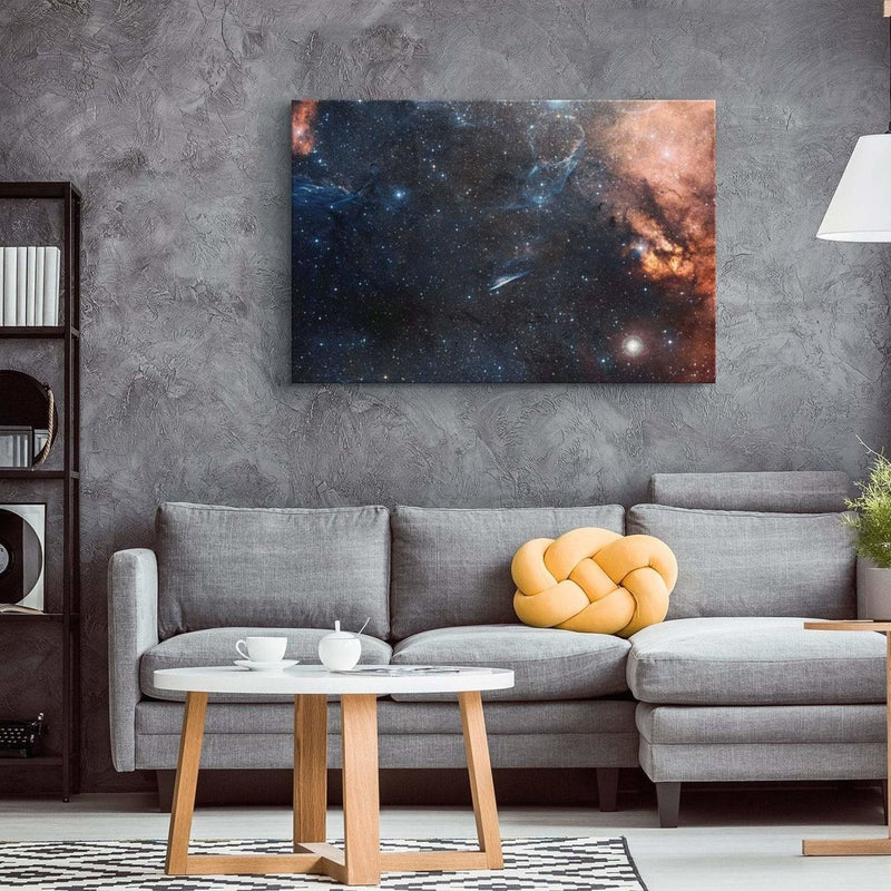 Wide-field View of NGC 2736 (Pencil Nebula) in Vela Constellation Wall Art - darkmatterprints - Canvas Wall Art 2