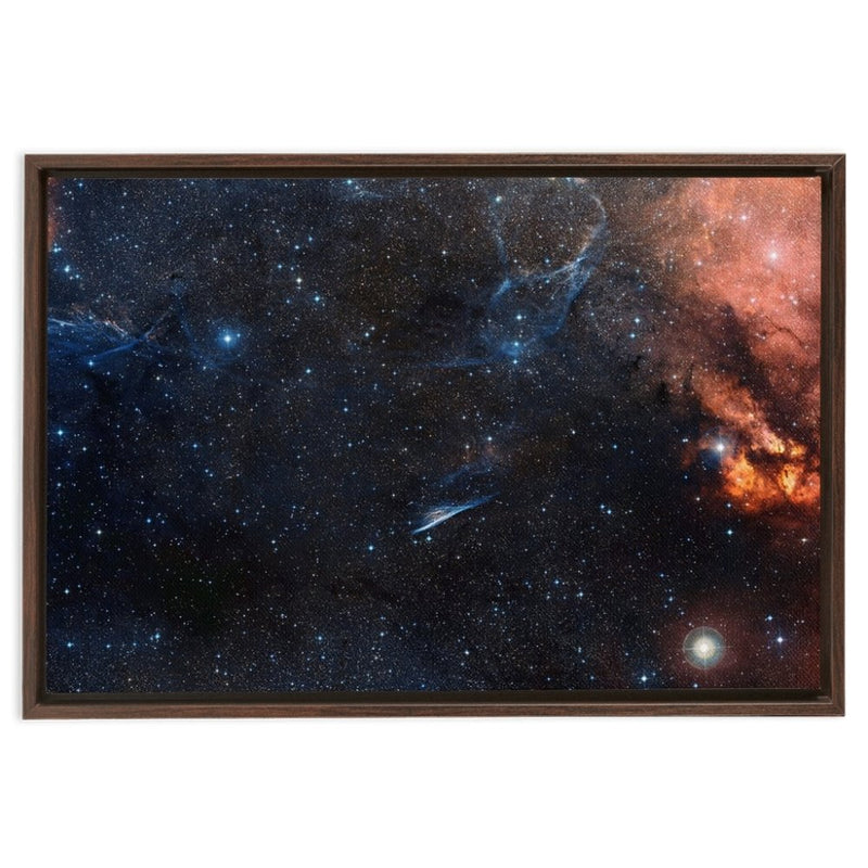 Wide-field View of NGC 2736 (Pencil Nebula) in Vela Constellation Wall Art including Frame - darkmatterprints -