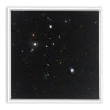 Wide-field view of the Fornax Galaxy Cluster Wall Art including Frame - darkmatterprints -