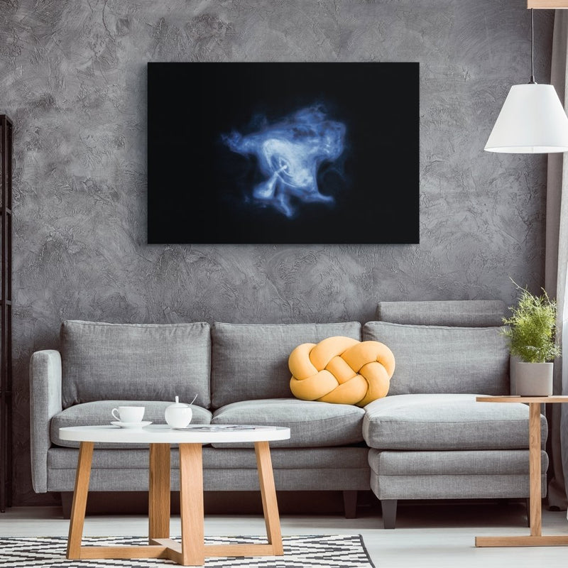 X-ray View of Crab Nebula Wall Art - darkmatterprints - Canvas Wall Art 2