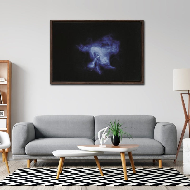 X-ray View of Crab Nebula Wall Art including Frame - darkmatterprints -